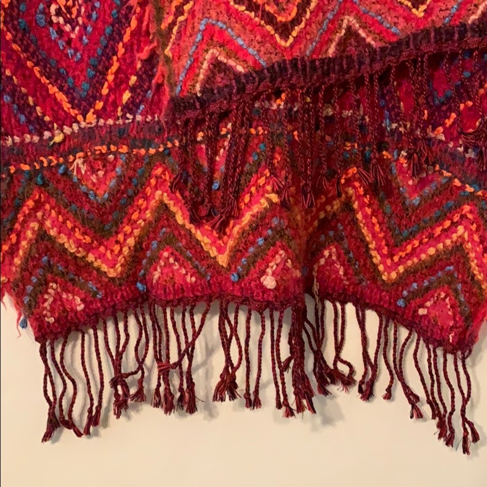 Anthro embroidered fall/winter weight scarf
